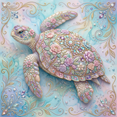 Diamond Sea Turtle Jigsaw Puzzle 1024 Pieces