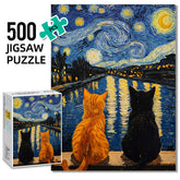 Moon Cat Puzzle 500 Pieces