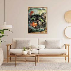 Cat play with fish Puzzle 500 Pieces