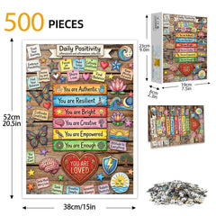 Affirmation Quote Puzzle 500 Pieces