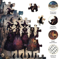 Raven Night Girls Puzzle 500 Pieces