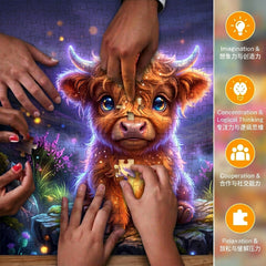 Cute Highland Cow Puzzle 500 Pieces