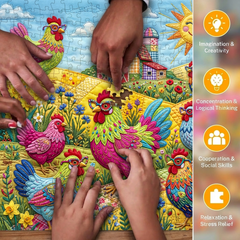 Chicken Jigsaw Puzzle 1024 Pieces