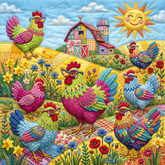 Chicken Jigsaw Puzzle 1024 Pieces