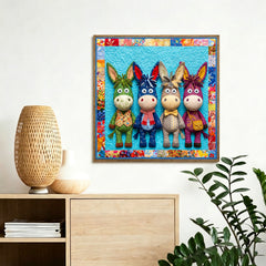 Qulited Donkeys Puzzle 500 Pieces