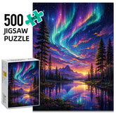 River Beneath the Aurora Puzzle 500 Pieces