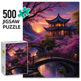 Small Bridge and Courtyard Puzzle 500 Pieces