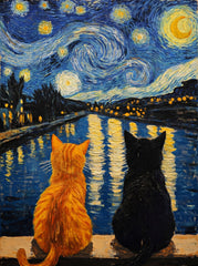 Moon Cat Puzzle 500 Pieces