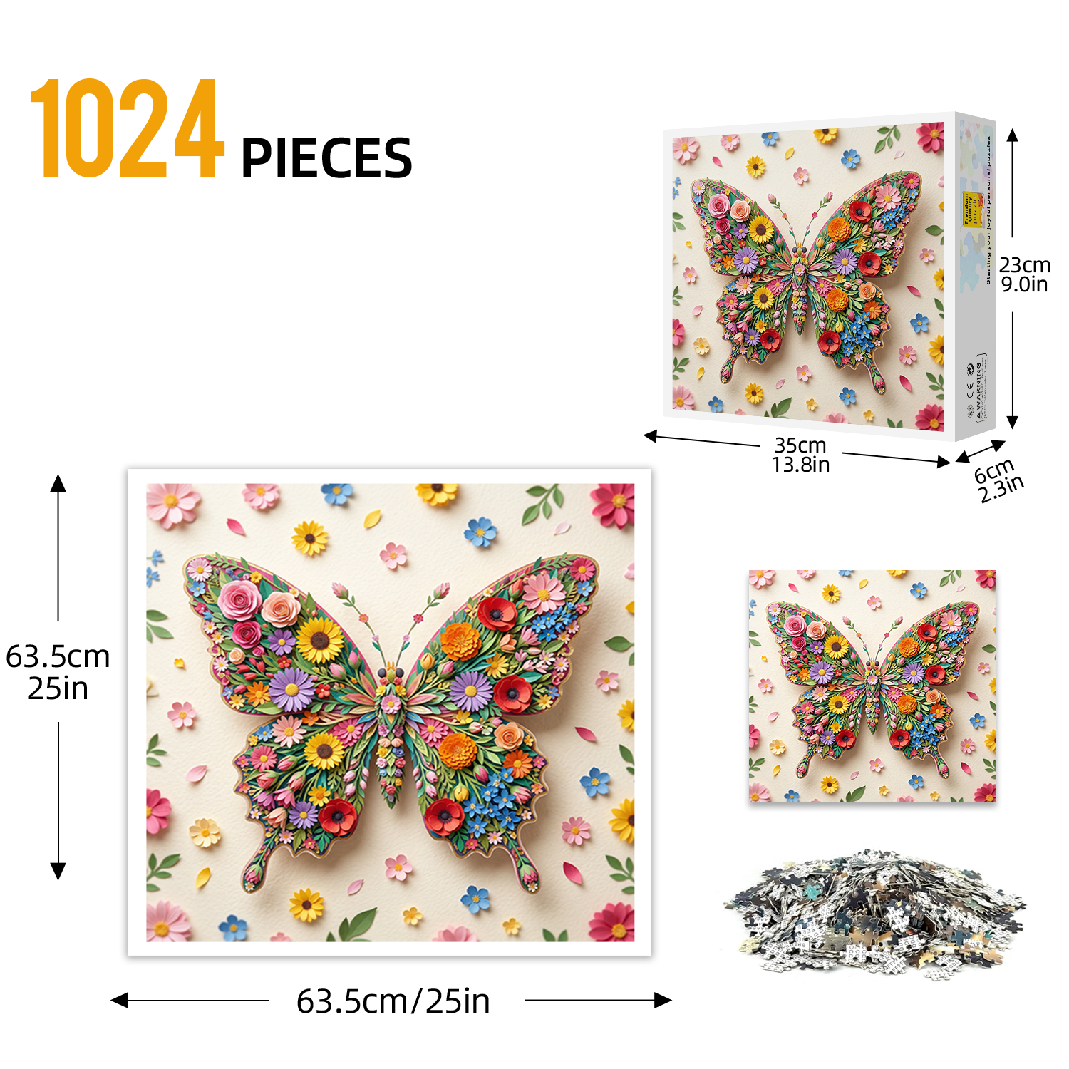 Butterfly Jigsaw Puzzle 1024 Pieces