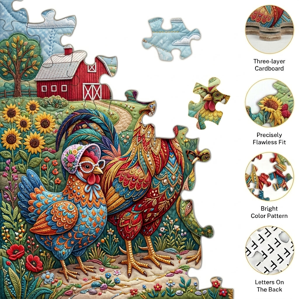 Diamond Chicken Puzzle 1024 Pieces