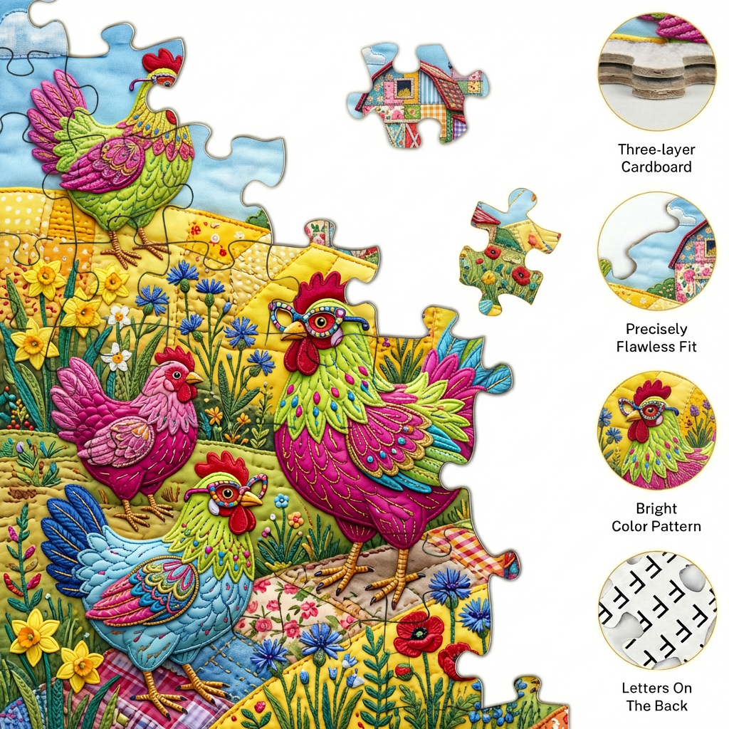 Chicken Jigsaw Puzzle 1024 Pieces