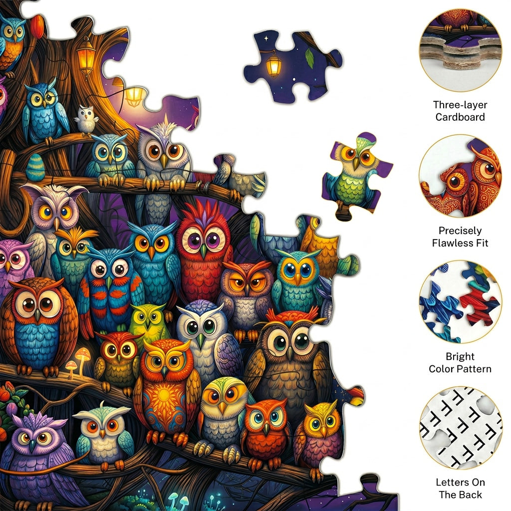 Owl At Night Puzzle 500 Pieces