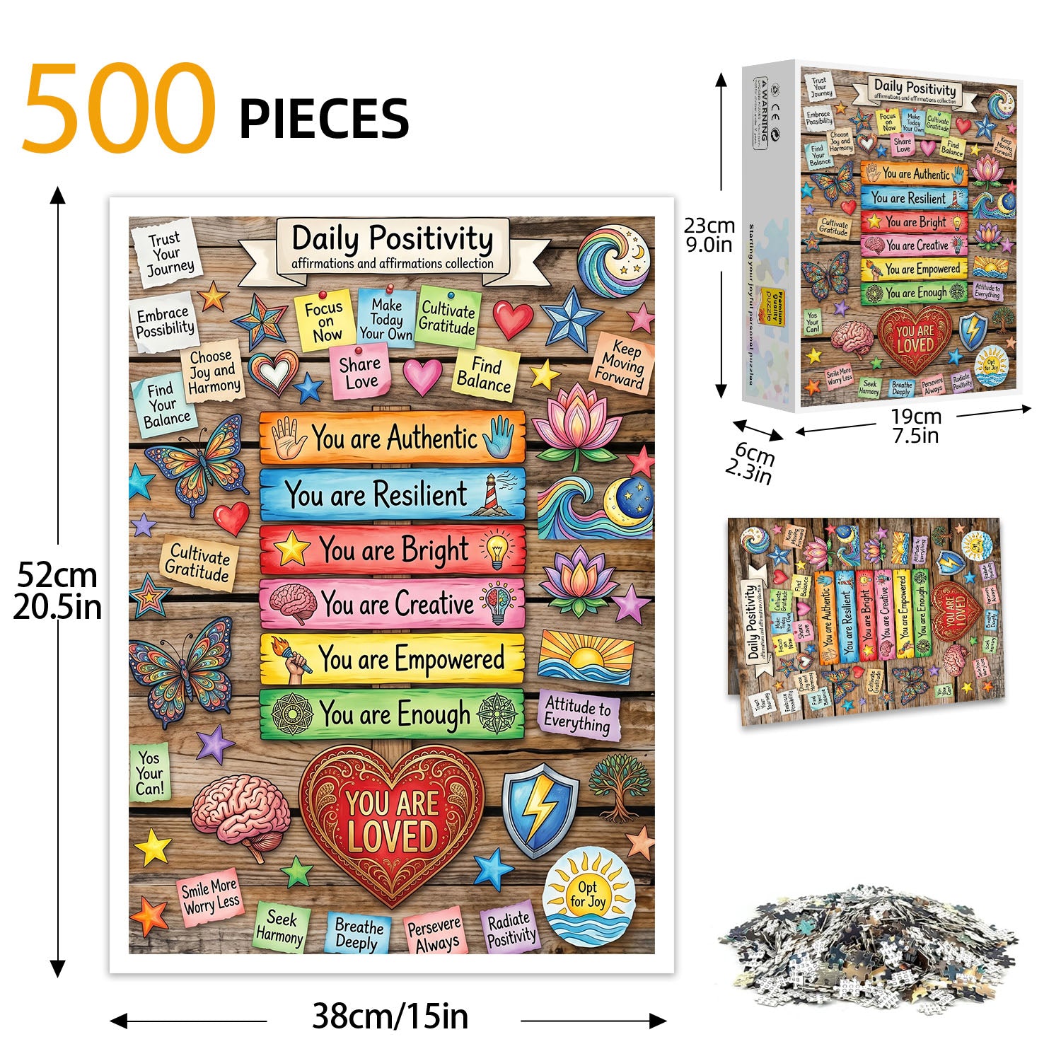 Affirmation Quote Puzzle 500 Pieces