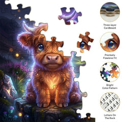 Cute Highland Cow Puzzle 500 Pieces
