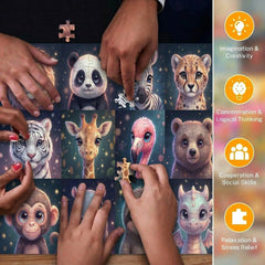 12 Cute Animal Jigsaw Puzzle 500 Pieces