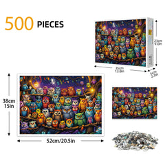 Owl At Night Puzzle 500 Pieces