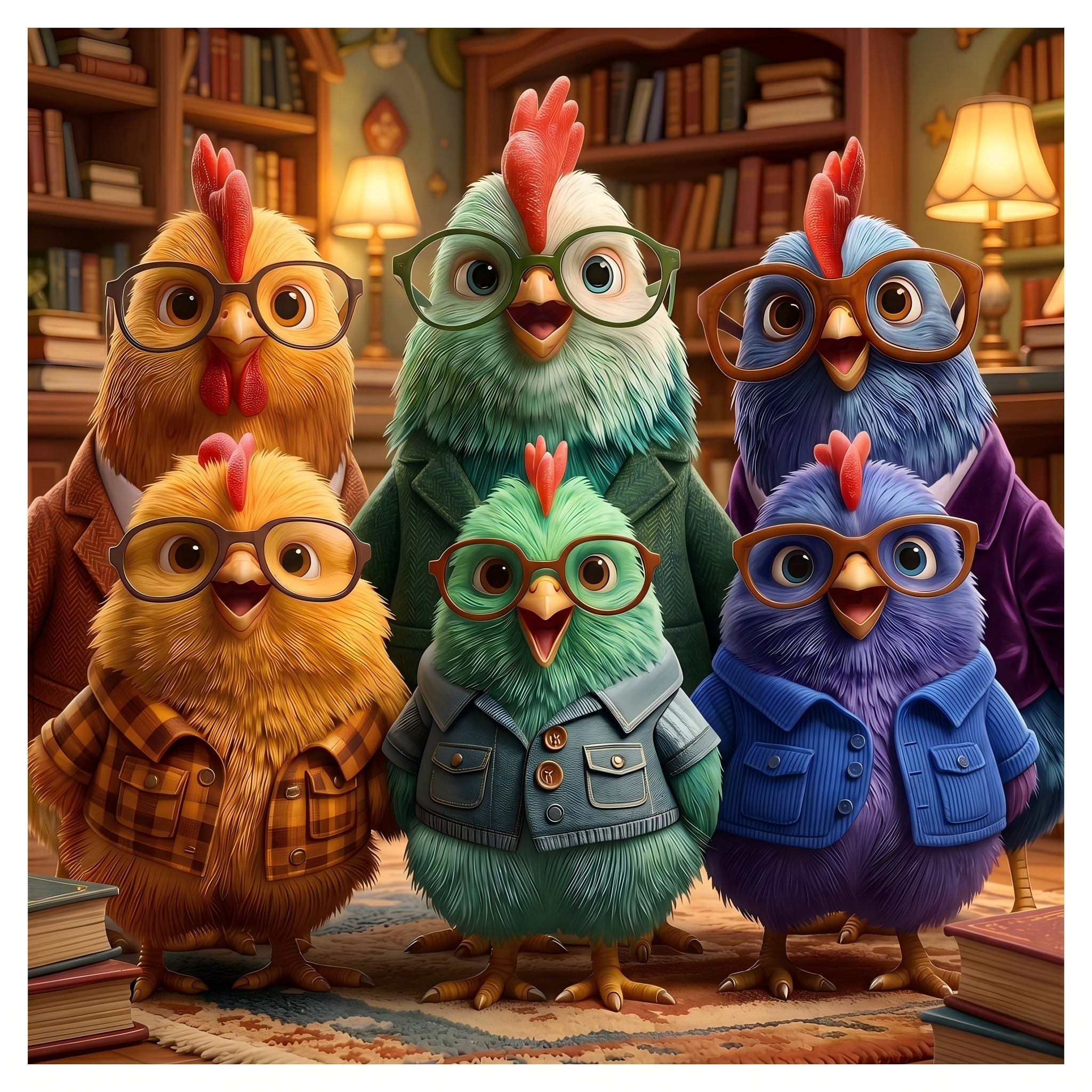 Study Chickens Puzzle 500 Pieces