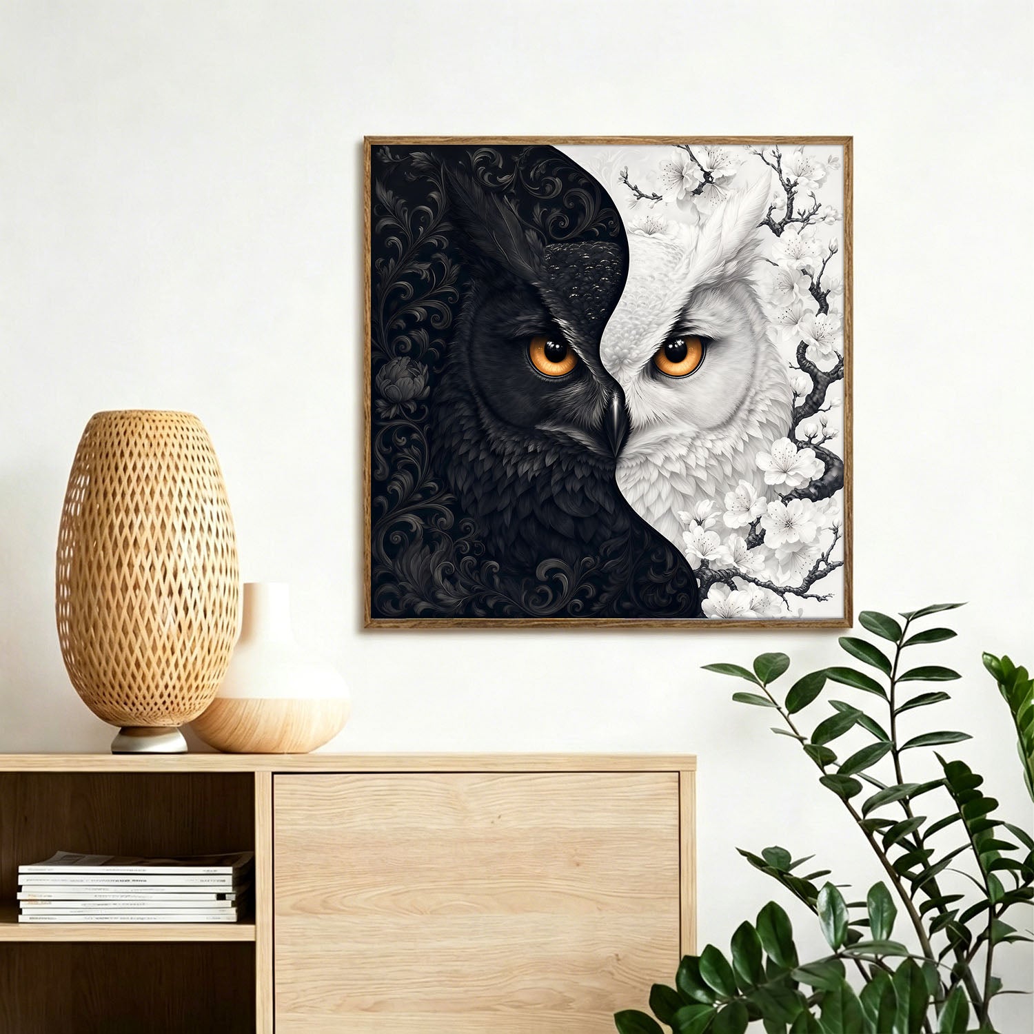 Black and White Owl Puzzle 500 Pieces
