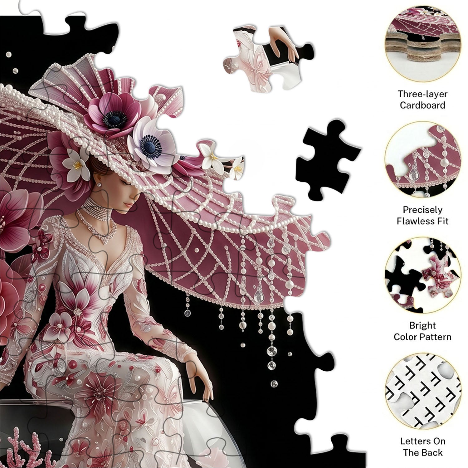 Blush Lily Puzzle 500 Pieces