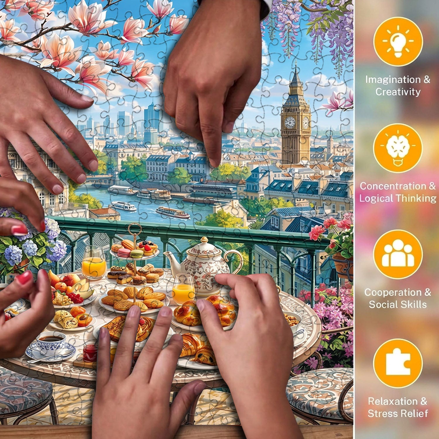 Breakfast in Paris Puzzle 500 Pieces
