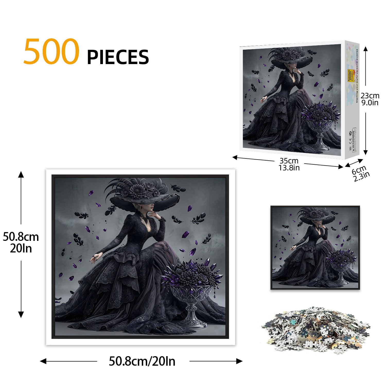 Lady of shadows Puzzle 500 Pieces