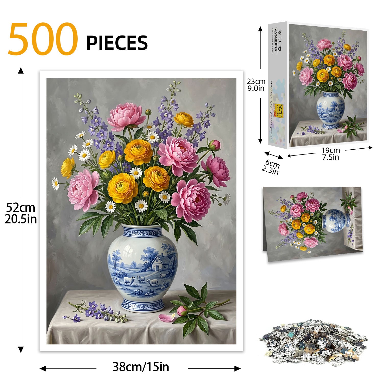Porcelain Vase Puzzle 500 Pieces