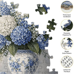 Blue And White Porcelain Vase Puzzle 500 Pieces