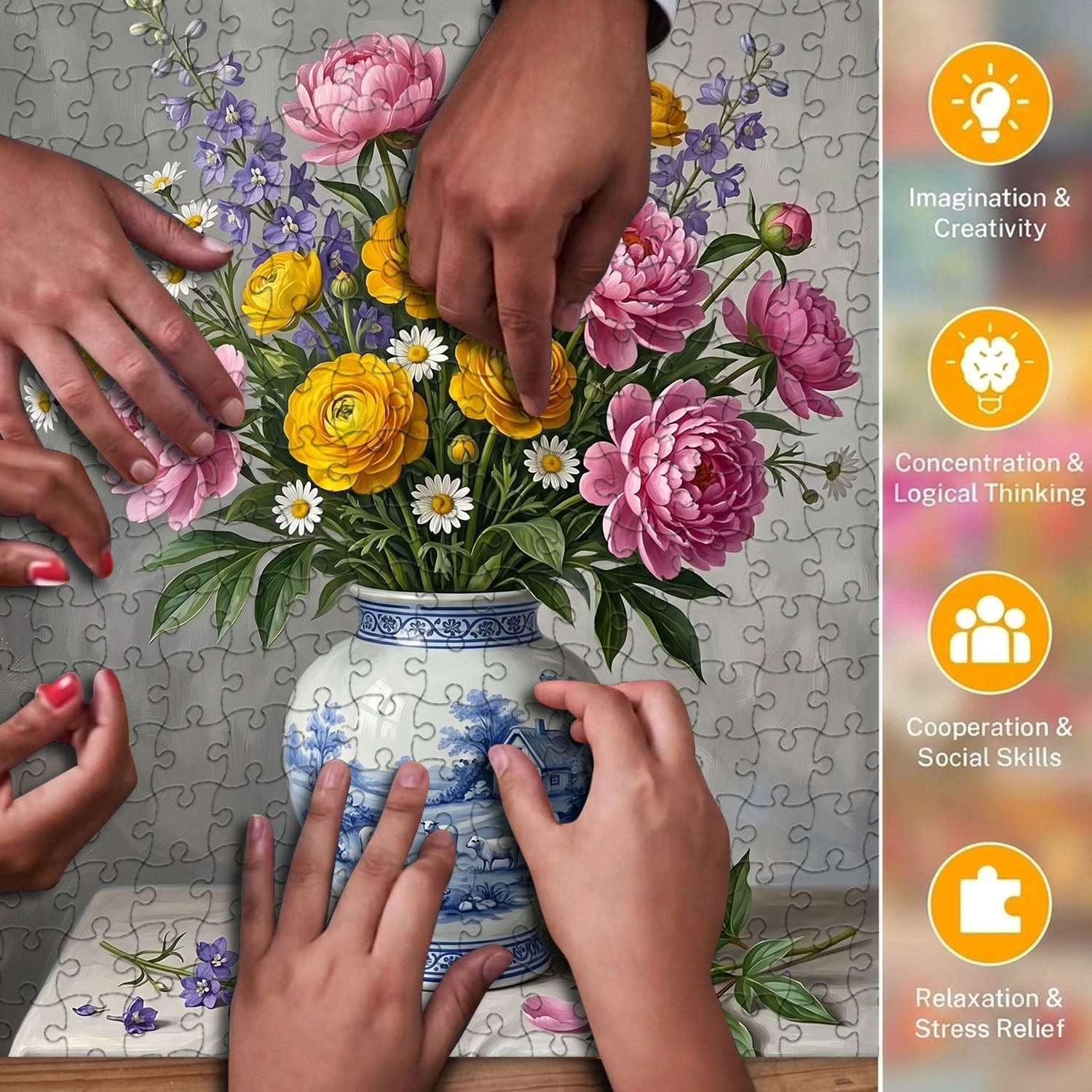 Porcelain Vase Puzzle 500 Pieces