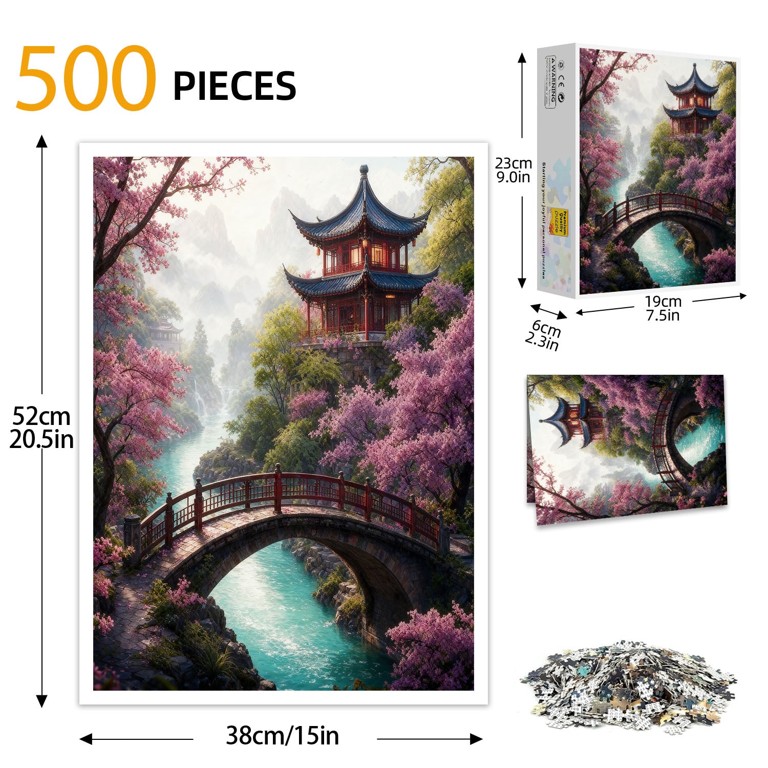 Oriental Courtyard Puzzle 500 Pieces