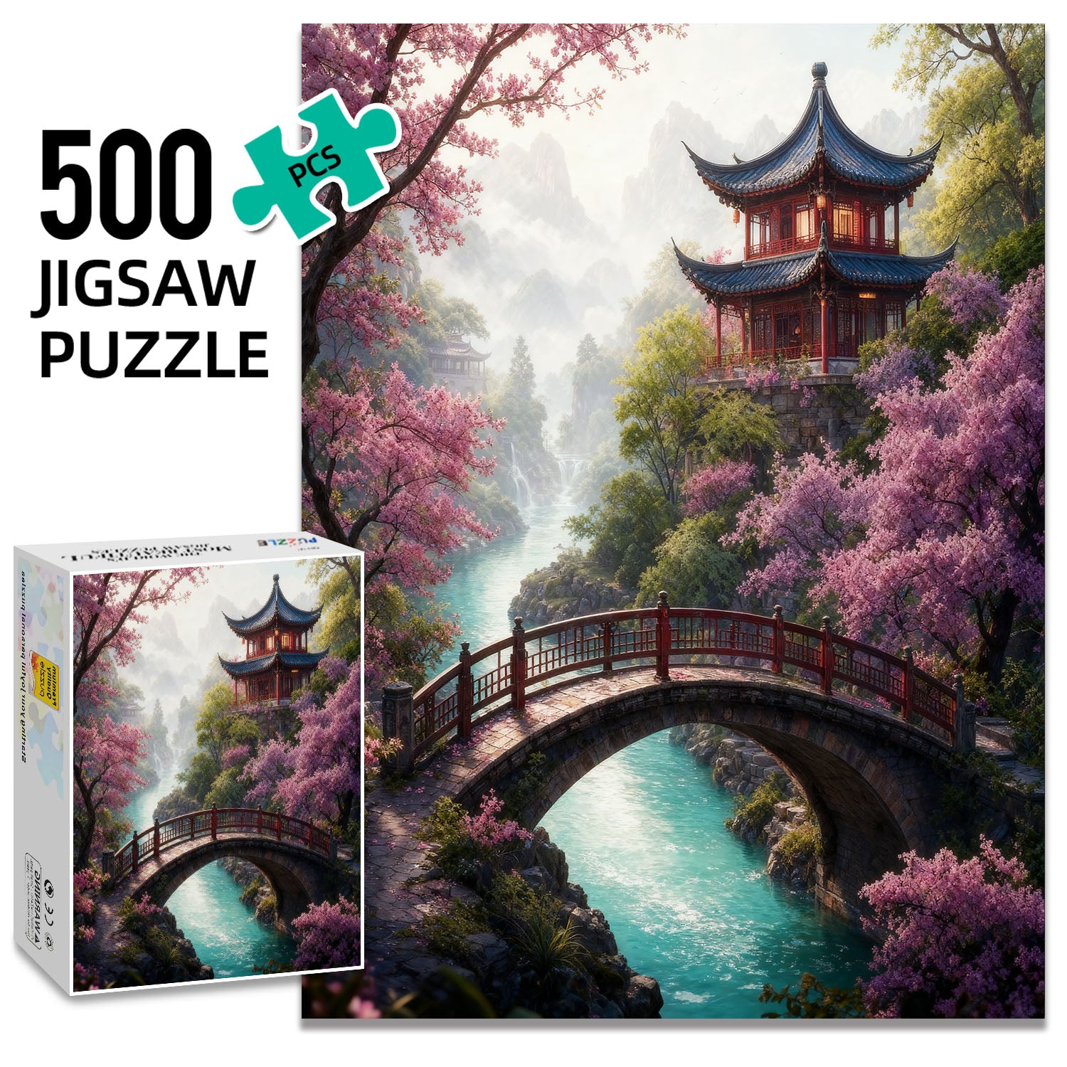 Oriental Courtyard Puzzle 500 Pieces